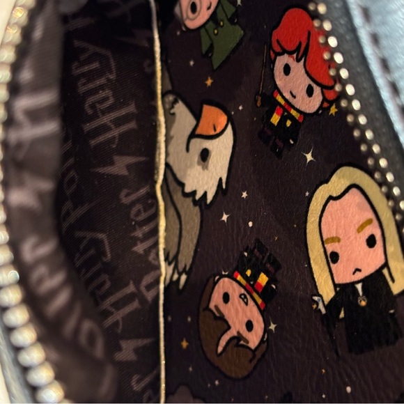 LOUNGEFLY Mini Backpack Harry Potter All Characters Adjustable Straps Zipper - Picture 10 of 15